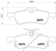 Комплект тормозных колодок HELLA 8DB 355 013-461