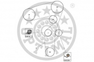 Ременный комплект OPTIMAL SK-1629