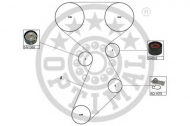 Комплект водяного насоса / зубчатого ремня OPTIMAL SK-1630AQ1