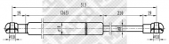 Газовая пружина MAPCO 91105