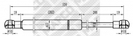 Газовая пружина MAPCO 91573