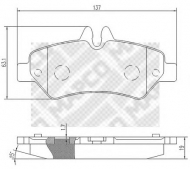 Комплект тормозных колодок MAPCO 6798