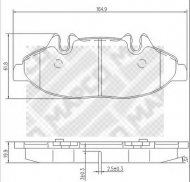 Комплект тормозных колодок MAPCO 6800