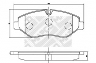 Комплект тормозных колодок MAPCO 6865