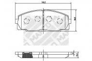 Комплект тормозных колодок MAPCO 6876