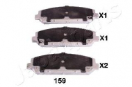 Комплект тормозных колодок JAPANPARTS PA-159AF