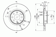 Тормозной диск ICER 78BD0922