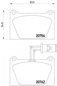 Комплект тормозных колодок PAGID T0510