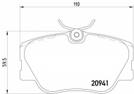 Комплект тормозных колодок PAGID T5005