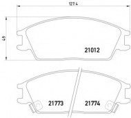 Комплект тормозных колодок PAGID T0366