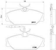 Комплект тормозных колодок PAGID T9033