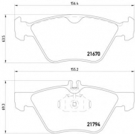 Комплект тормозных колодок PAGID T1092