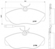Комплект тормозных колодок PAGID T5078