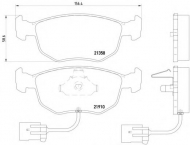 Комплект тормозных колодок PAGID T1105