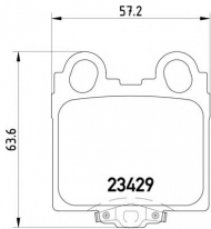 Комплект тормозных колодок PAGID T1475