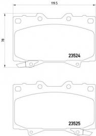 Комплект тормозных колодок PAGID T1241