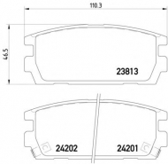 Комплект тормозных колодок PAGID T1498