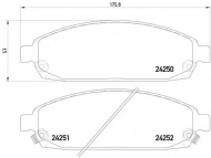 Комплект тормозных колодок PAGID T1527