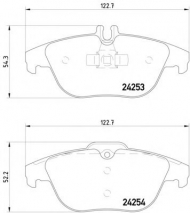 Комплект тормозных колодок PAGID T1637
