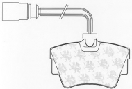 Комплект тормозных колодок QH Benelux BP1050