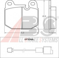 Комплект тормозных колодок A.B.S. 36140