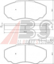 Комплект тормозных колодок A.B.S. 37331 OE