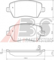 Комплект тормозных колодок A.B.S. 37478 OE