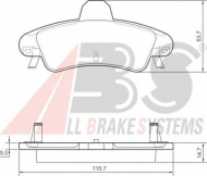 Комплект тормозных колодок A.B.S. 37497 OE