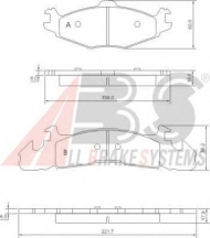 Комплект тормозных колодок A.B.S. 38259