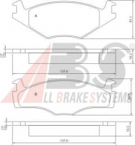 Комплект тормозных колодок A.B.S. P 85 012