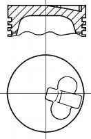 Поршень NÜRAL 87-373800-10