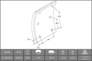 Комплект колодки тормозной накладки BERAL 1587916506016498