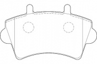 Комплект тормозных колодок DURON DBP351452