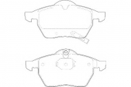 Комплект тормозных колодок DURON DBP251535