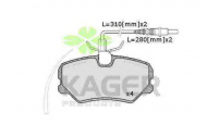 Комплект тормозных колодок KAGER 35-0249