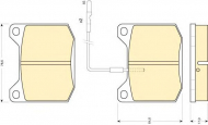 Комплект тормозных колодок GIRLING 6101511
