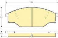 Комплект тормозных колодок GIRLING 6103519