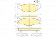 Комплект тормозных колодок GIRLING 6104545