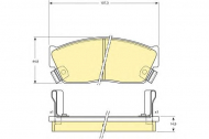 Комплект тормозных колодок GIRLING 6107509