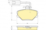 Комплект тормозных колодок GIRLING 6108521