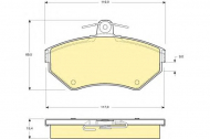 Комплект тормозных колодок GIRLING 6112661