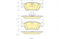 Комплект тормозных колодок GIRLING 6113482