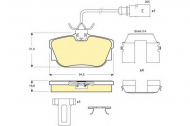 Комплект тормозных колодок GIRLING 6113691