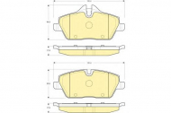 Комплект тормозных колодок GIRLING 6116111
