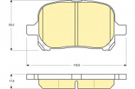 Комплект тормозных колодок GIRLING 6131529