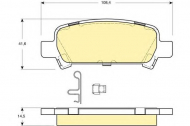 Комплект тормозных колодок GIRLING 6132239