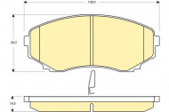 Комплект тормозных колодок GIRLING 6132559