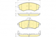 Комплект тормозных колодок GIRLING 6132839