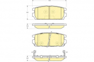 Комплект тормозных колодок GIRLING 6132969