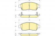 Комплект тормозных колодок GIRLING 6133009